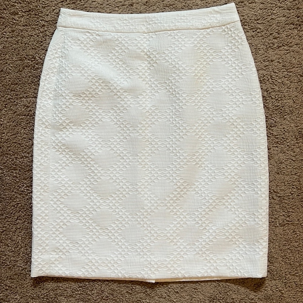 Banana Republic pencil skirt, size 0, color white